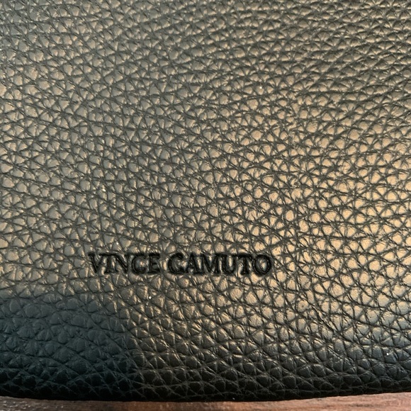 Vince Camuto Vegan Leather Black And Gray Tote Bag - Picture 5 of 6